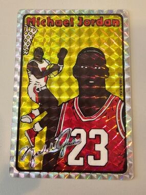 Michael Jordan 1985 Jewel Big Box Prism sticker with Holder